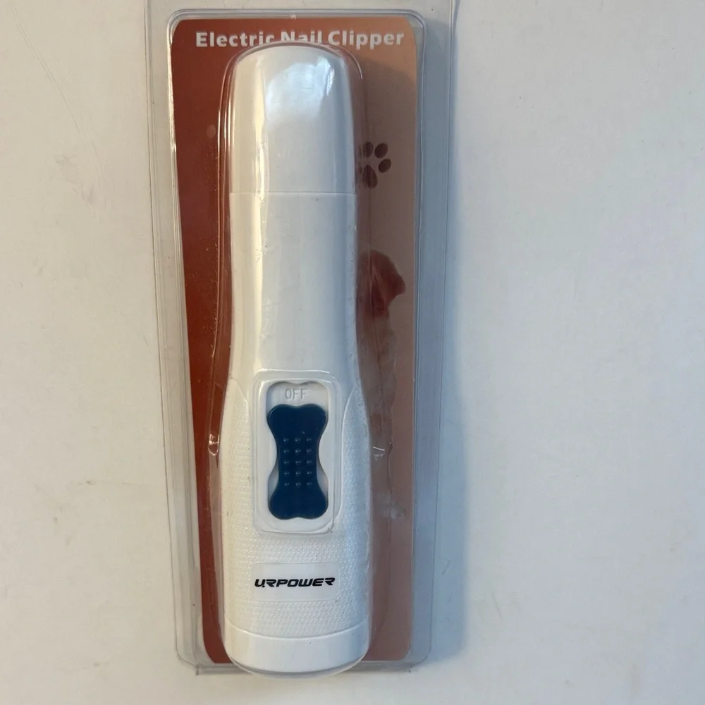 URPOWER Electric Nail Clipper for dogs - White with Blue Accent